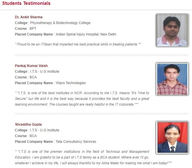 Student Testimonials