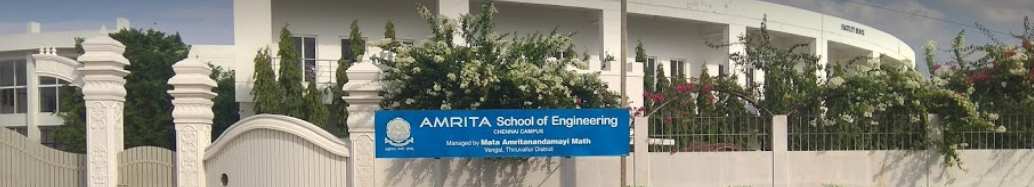 Amrita School of Engineering, Amrita Vishwa Vidyapeetham - Chennai Campus
