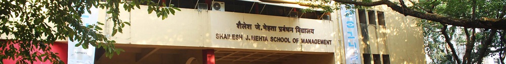 Shailesh J. Mehta School of Management, IIT Bombay