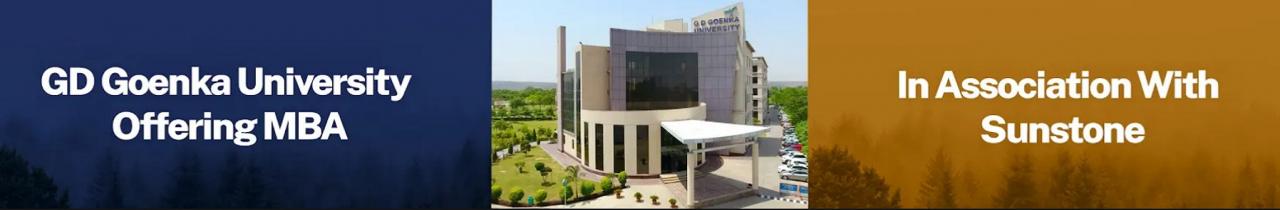 GD Goenka University, MBA Powered by Sunstone
