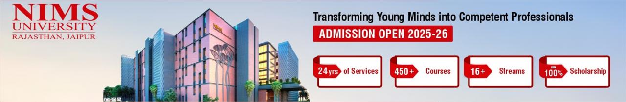 NIMS Institute of Pharmacy, NIMS University