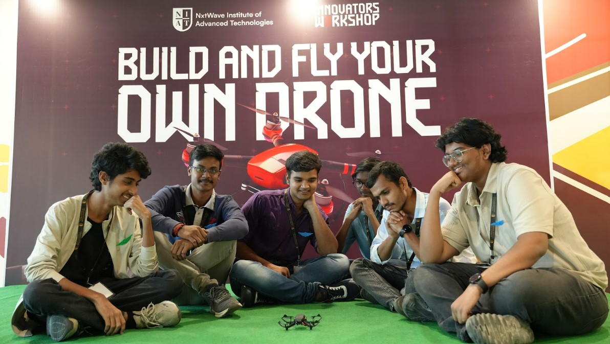 Students work
