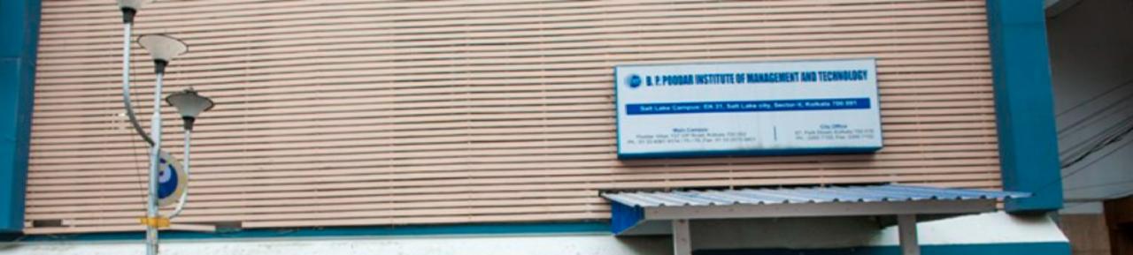 B.P. Poddar Institute of Management and Technology, Salt Lake