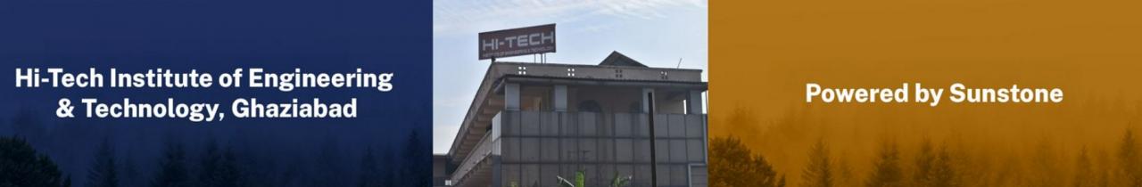 Hi-Tech Institute of Engineering & Technology Powered by Sunstone