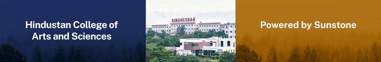Hindustan College of Arts & Science Powered by Sunstone