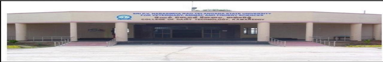 College of Dairy Technology, P.V. Narsimha Rao Telangana Veterinary University