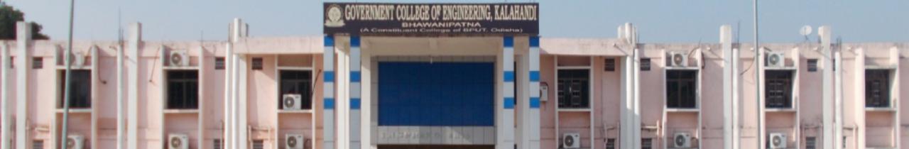 Government College of Engineering- Kalahandi, Biju Patnaik University of Technology