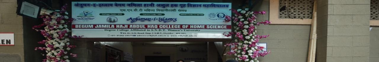 Anjuman-I-Islam's Begum Jamila Haji Abdul Haq College of Home Science