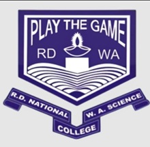 R.D. and S.H. National College and SWA Science College Logo