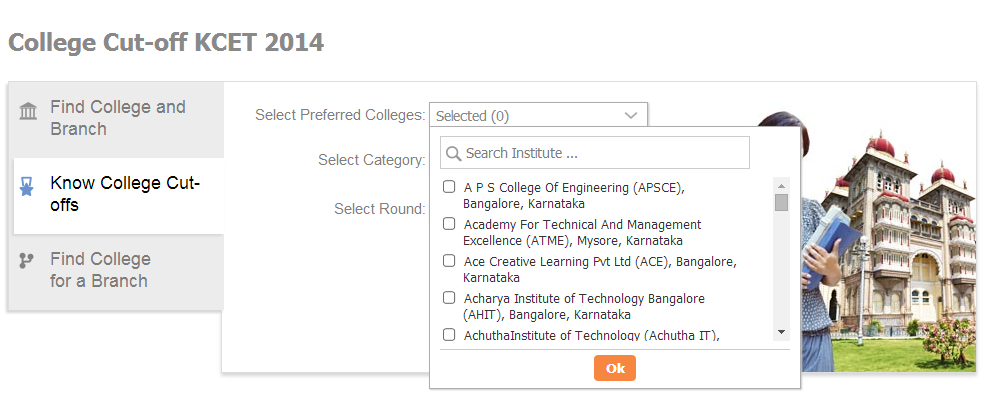 KCET 2014 College Predictor: Know college cut-offs