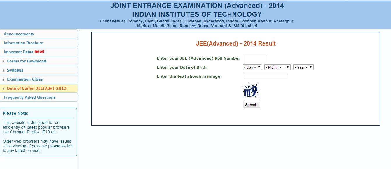 JEE Advanced 2014: Exam results out!