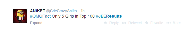 JEE Advanced 2014 Results: Twitter trends