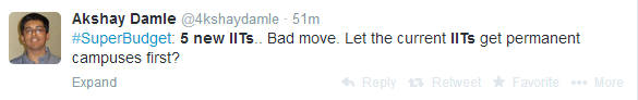 Budget 2014: Twitter goes mad with 5 new IITs & IIMs