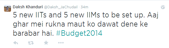 Budget 2014: Twitter goes mad with 5 new IITs & IIMs