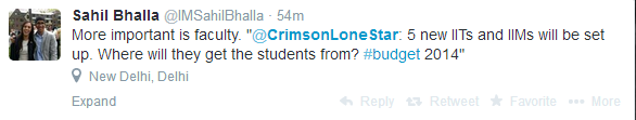 Budget 2014: Twitter goes mad with 5 new IITs & IIMs