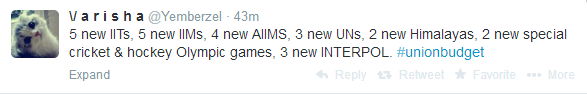 Budget 2014: Twitter goes mad with 5 new IITs & IIMs