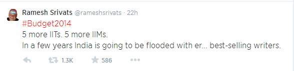 Budget 2014: Twitter goes mad with 5 new IITs & IIMs