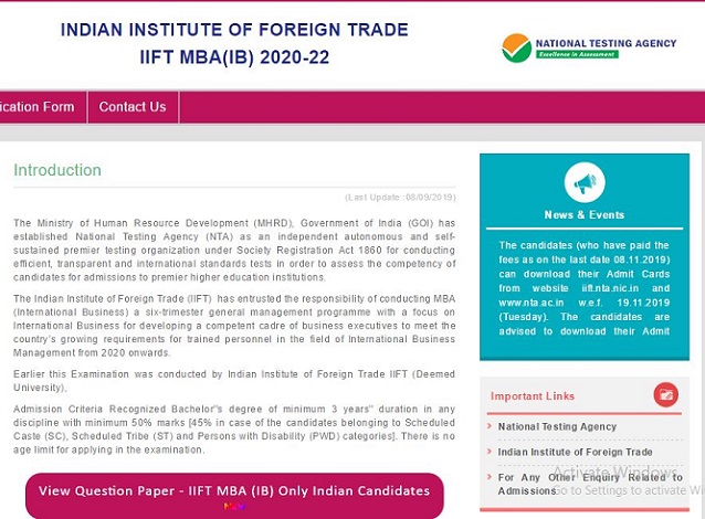 IIFT answer key 2020