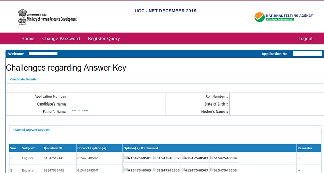 UGC NET answer key challenge