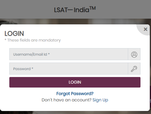 LSAT India login