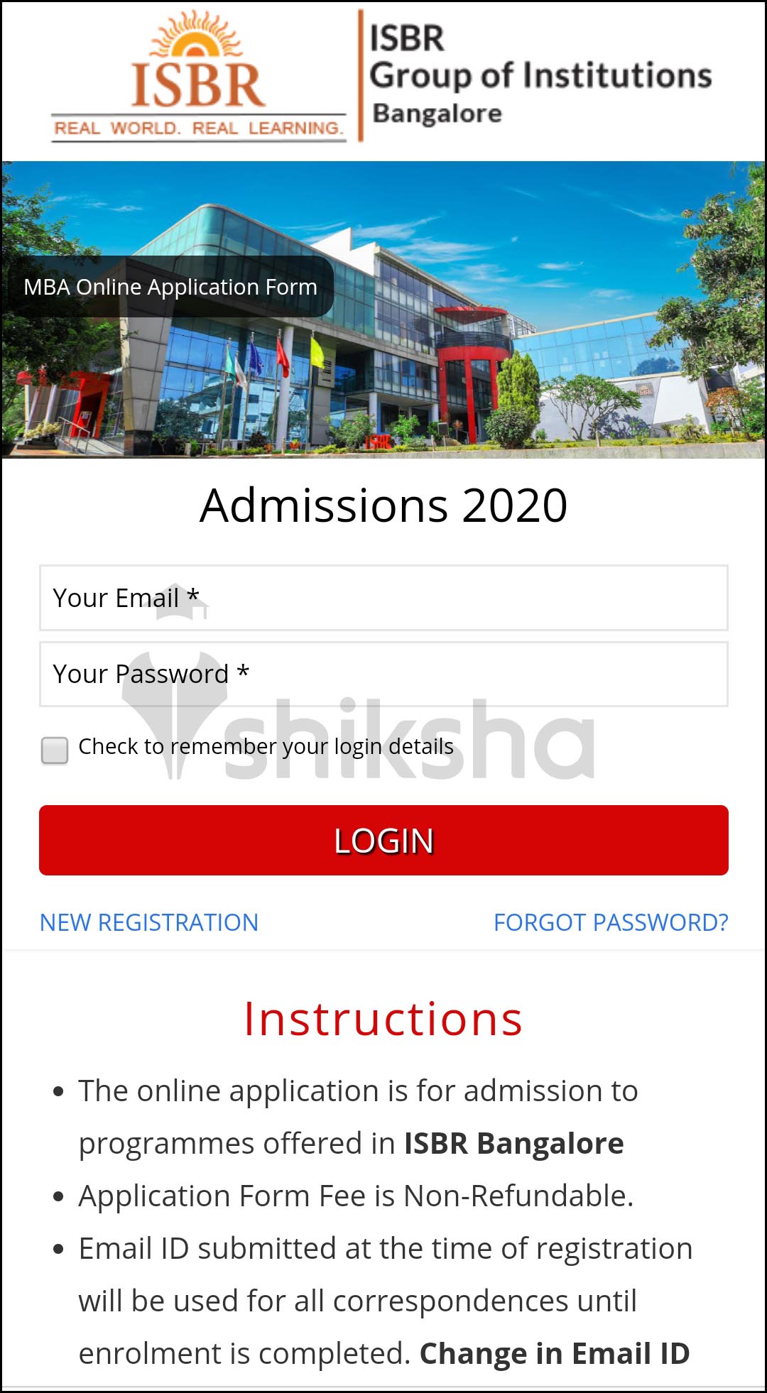 ISBR Law College Admission 2021 - Eligibility, Process, Dates, Fee