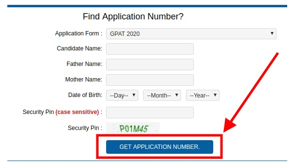GPAT 2020 answer key password