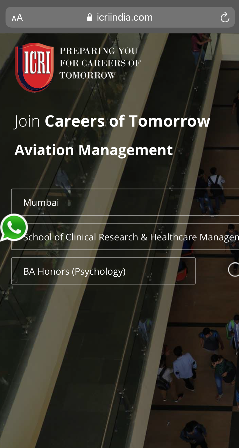 ICRI Mumbai Application Process 2020