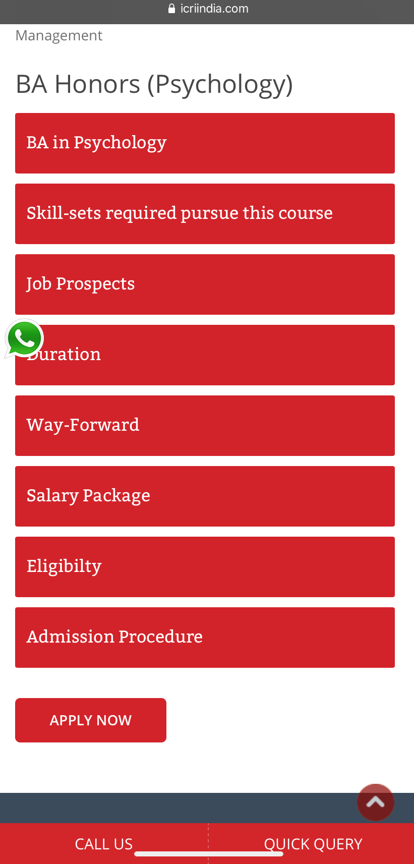 ICRI Mumbai Application Process 2020