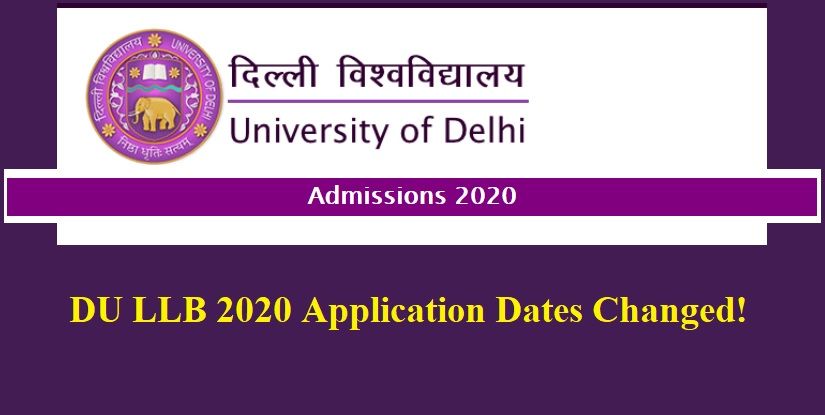 DU LLB application dates