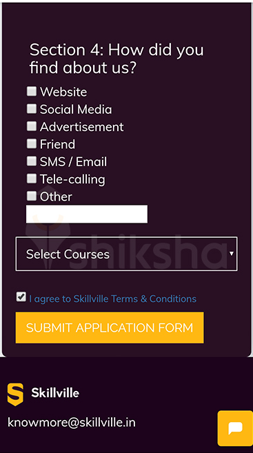 Skillville Application step 4