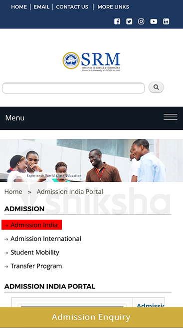 SRM College of Occupational Therapy Application Process Step 3