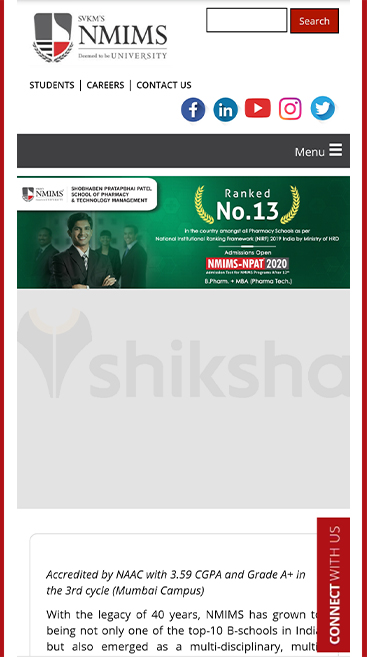 NMIMS Academy of Aviation Application Process 2020 Step-1