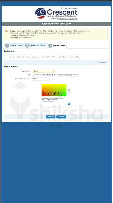 Crescent School of Life Sciences Application Process Step 5