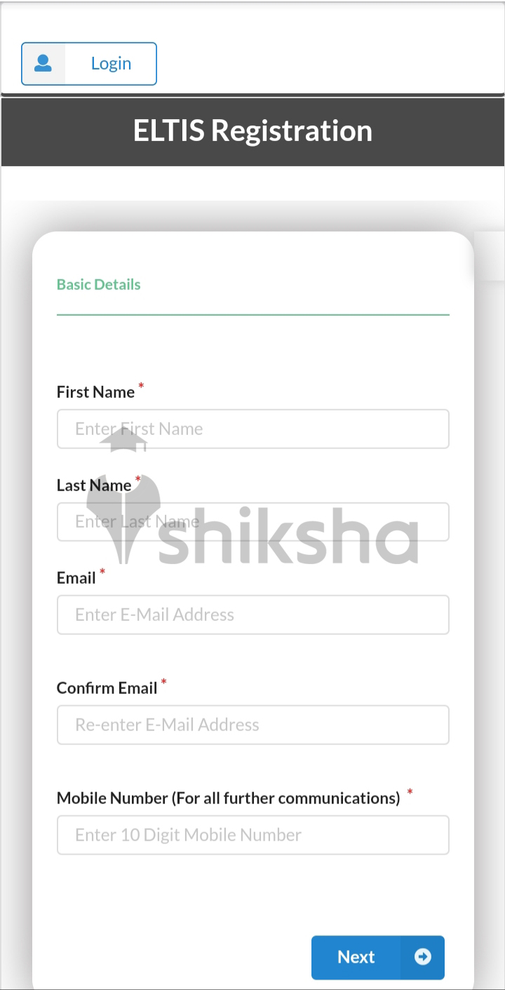 ELTIS Pune Application process Step 4
