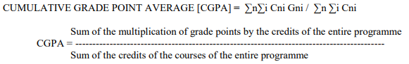 PG CGPA Calculation