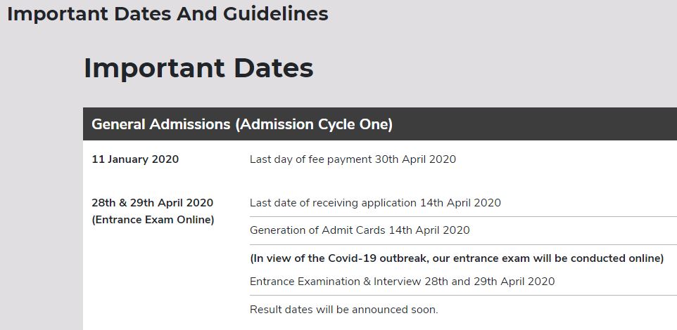 Pearl Academy Entrance Exam Results Postponed