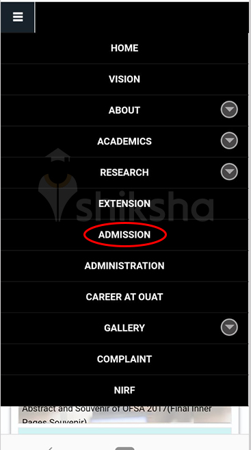 OUAT Application Process Step 2