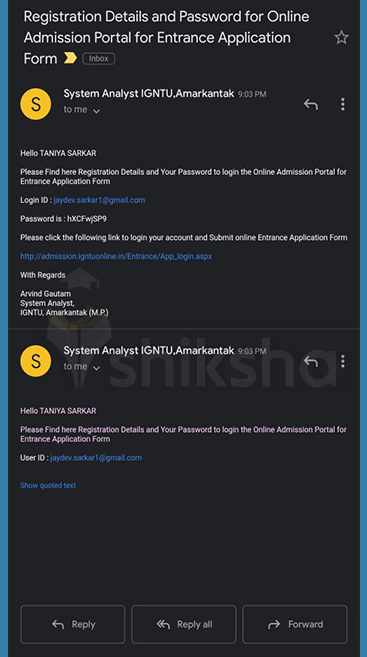 IGNTU Email Verification step