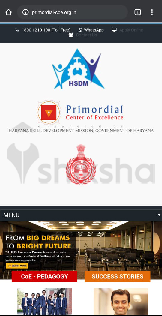 official website of Primordial Center of Excellence