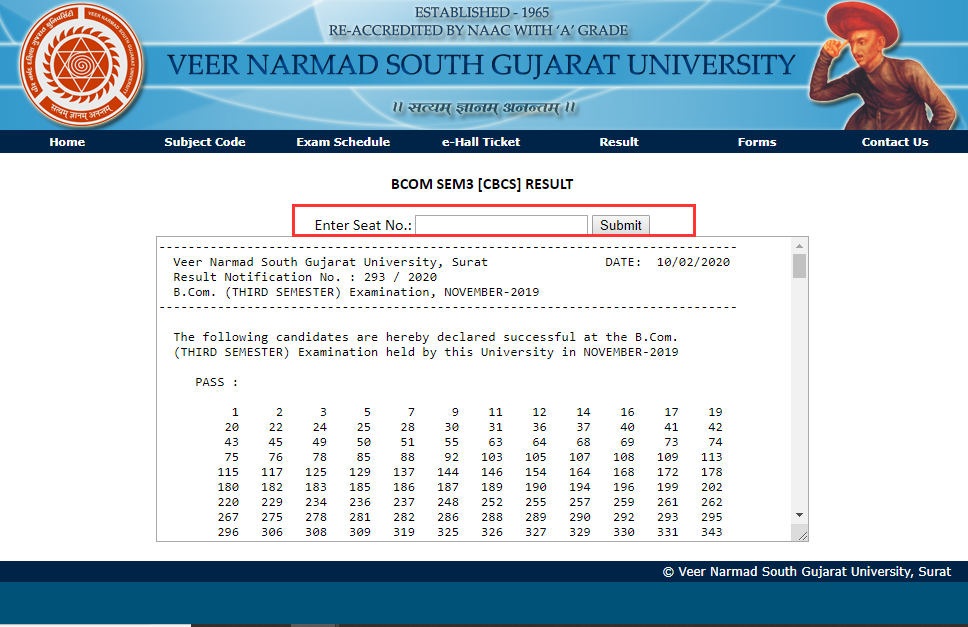 VNSGU Results Step 4