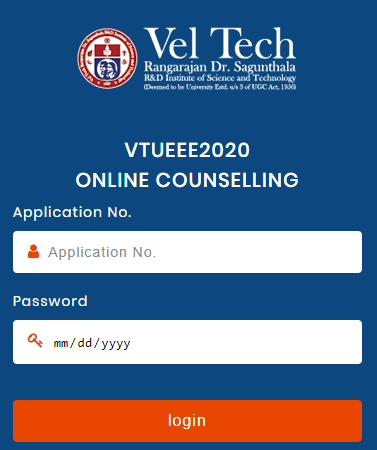 VTUEEE 2020 counselling login