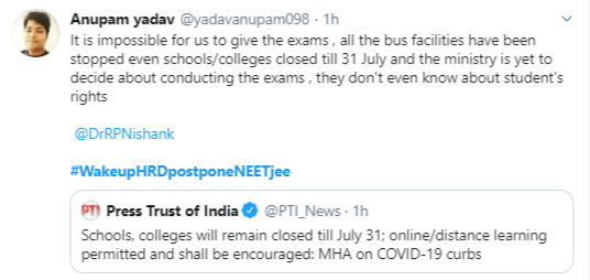 Postpone NEET 2020 (2)
