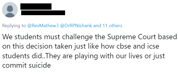 Student's reaction to UGC Revised Guidelines 