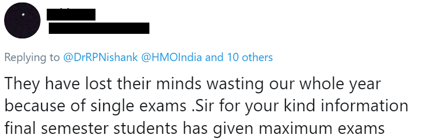 Student's reaction to UGC Revised Guidelines 