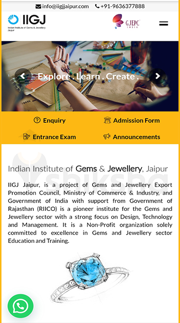 IIGJ Jaipur Application Process Step 1