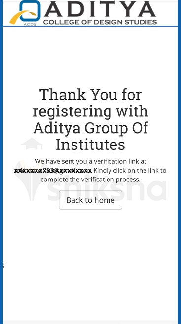 Aditya college of design application process 2020 step 3.2