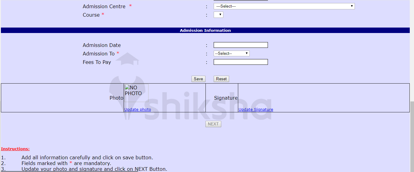 BVDU School of Distance Education Application Process Step 6