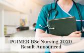 PGIMER BSc Nursing 2020 Result for B