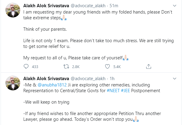 Tweet Advocate Alakh Alok Srivastava 