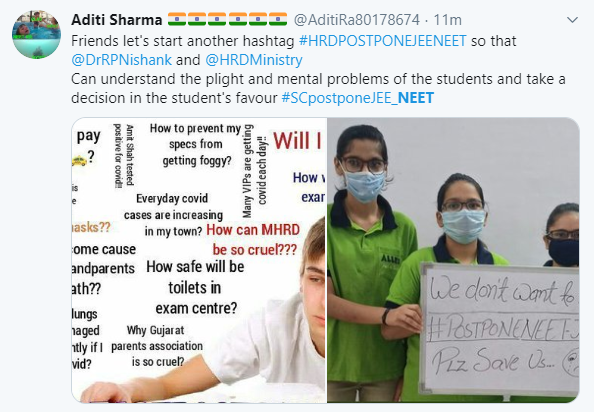 Requesting students to use a new hashtag